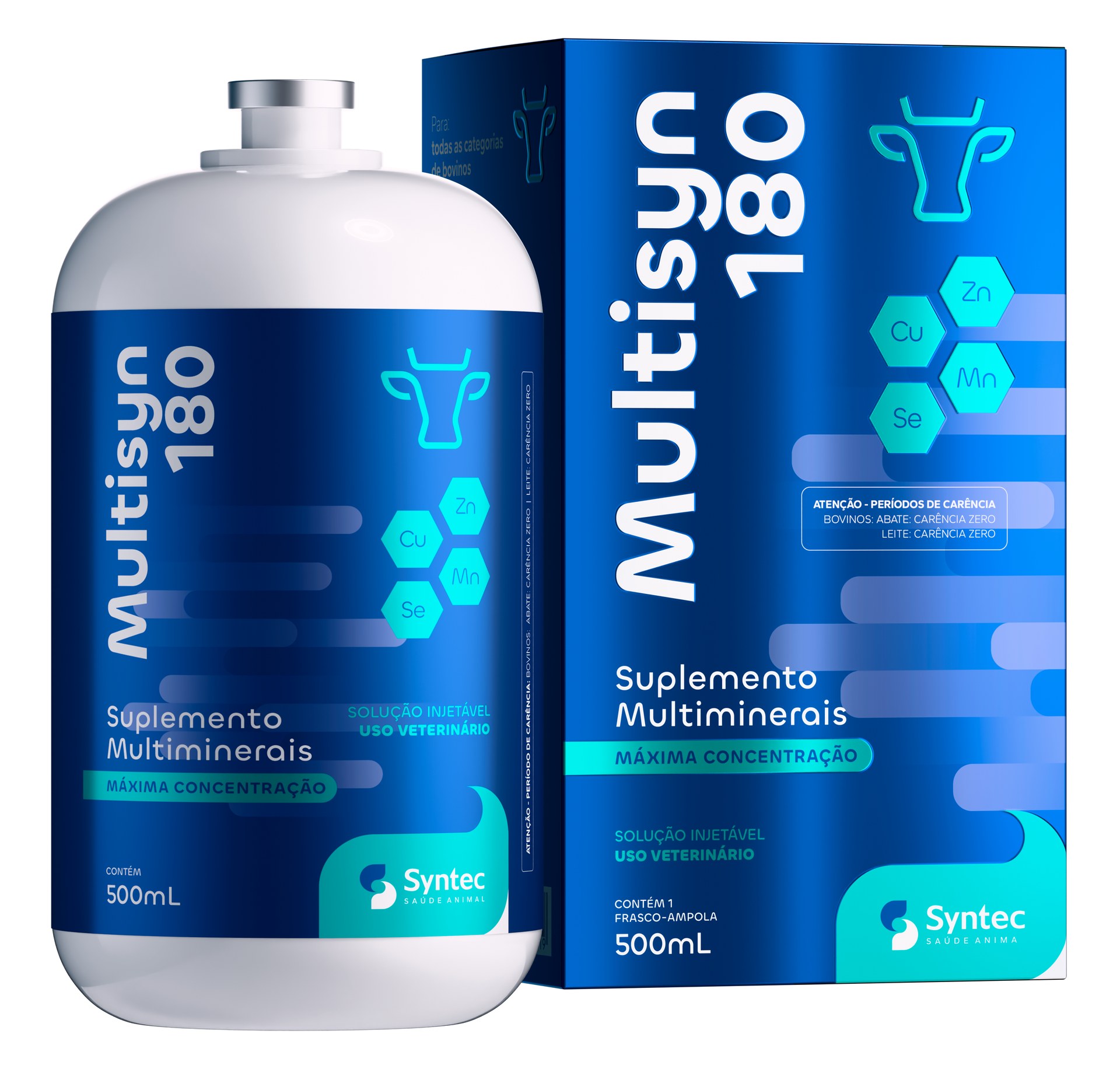 Multisyn 180 - frasco e embalagem
